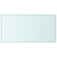 Piano Tavolo Trasparente 50x100 cm Vetro Temperato