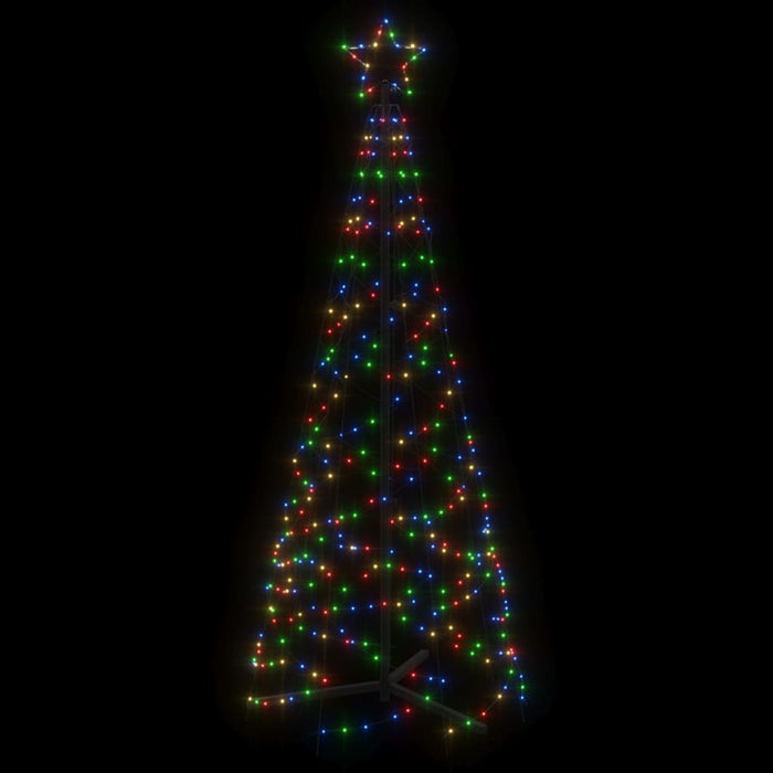 Albero di Natale a Cono Colorato 200 LED 70x180 cm 343504