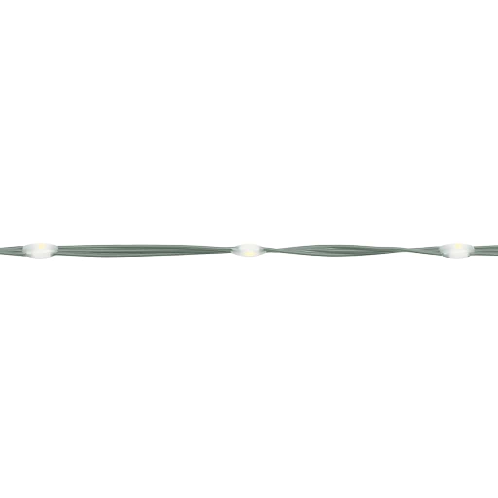 Albero di Natale a Cono Bianco Caldo 200 LED 70x180 cm 343505