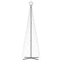 Albero di Natale a Cono Bianco Freddo 500 LED 100x300 cmcod mxl 71493