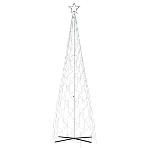 Albero di Natale a Cono Bianco Freddo 500 LED 100x300 cm 343506