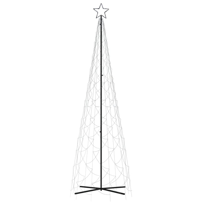Albero di Natale a Cono Bianco Freddo 500 LED 100x300 cm 343506