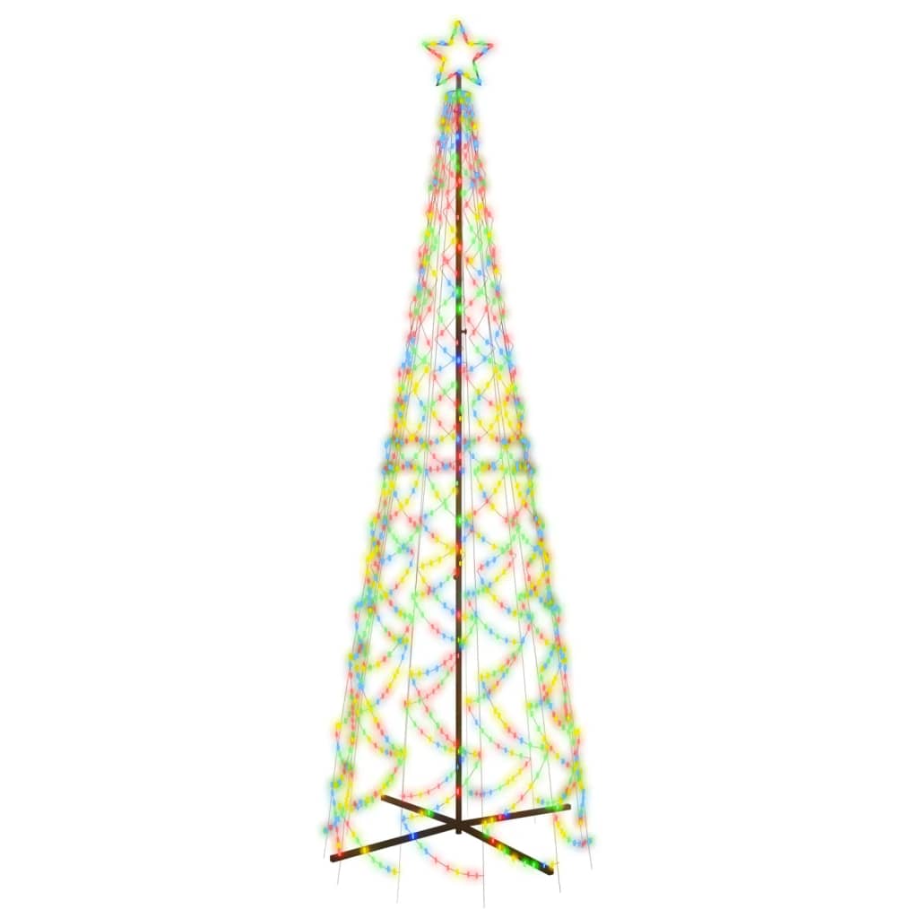 Albero di Natale a Cono Colorato 500 LED 100x300 cm 343508
