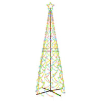 Albero di Natale a Cono Colorato 500 LED 100x300 cm 343508