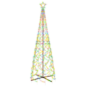 Albero di Natale a Cono Colorato 500 LED 100x300 cm 343508