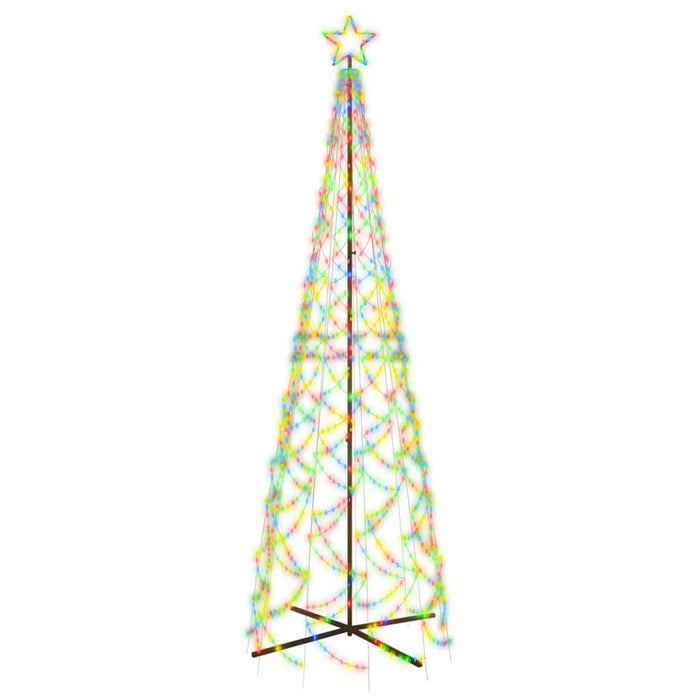 Albero di Natale a Cono Colorato 500 LED 100x300 cm 343508