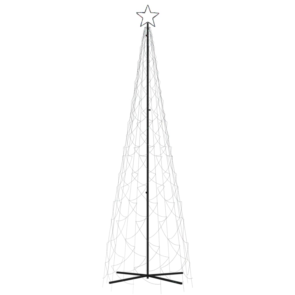 Albero di Natale a Cono Colorato 500 LED 100x300 cm 343508