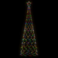 Albero di Natale a Cono Colorato 500 LED 100x300 cm 343508