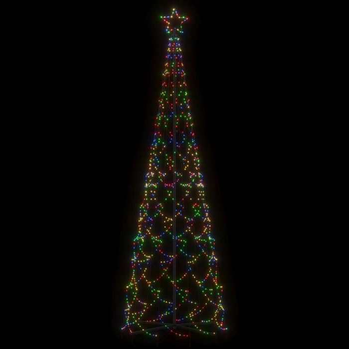 Albero di Natale a Cono Colorato 500 LED 100x300 cm 343508