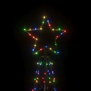 Albero di Natale a Cono Colorato 500 LED 100x300 cm 343508