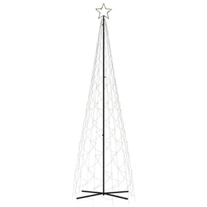Albero di Natale a Cono Bianco Caldo 500 LED 100x300 cmcod mxl 119458