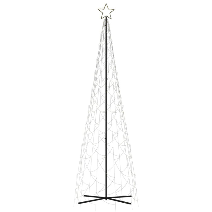 Albero di Natale a Cono Bianco Caldo 500 LED 100x300 cmcod mxl 119458