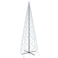 Albero di Natale a Cono Bianco Freddo 1400 LED 160x500 cmcod mxl 71491