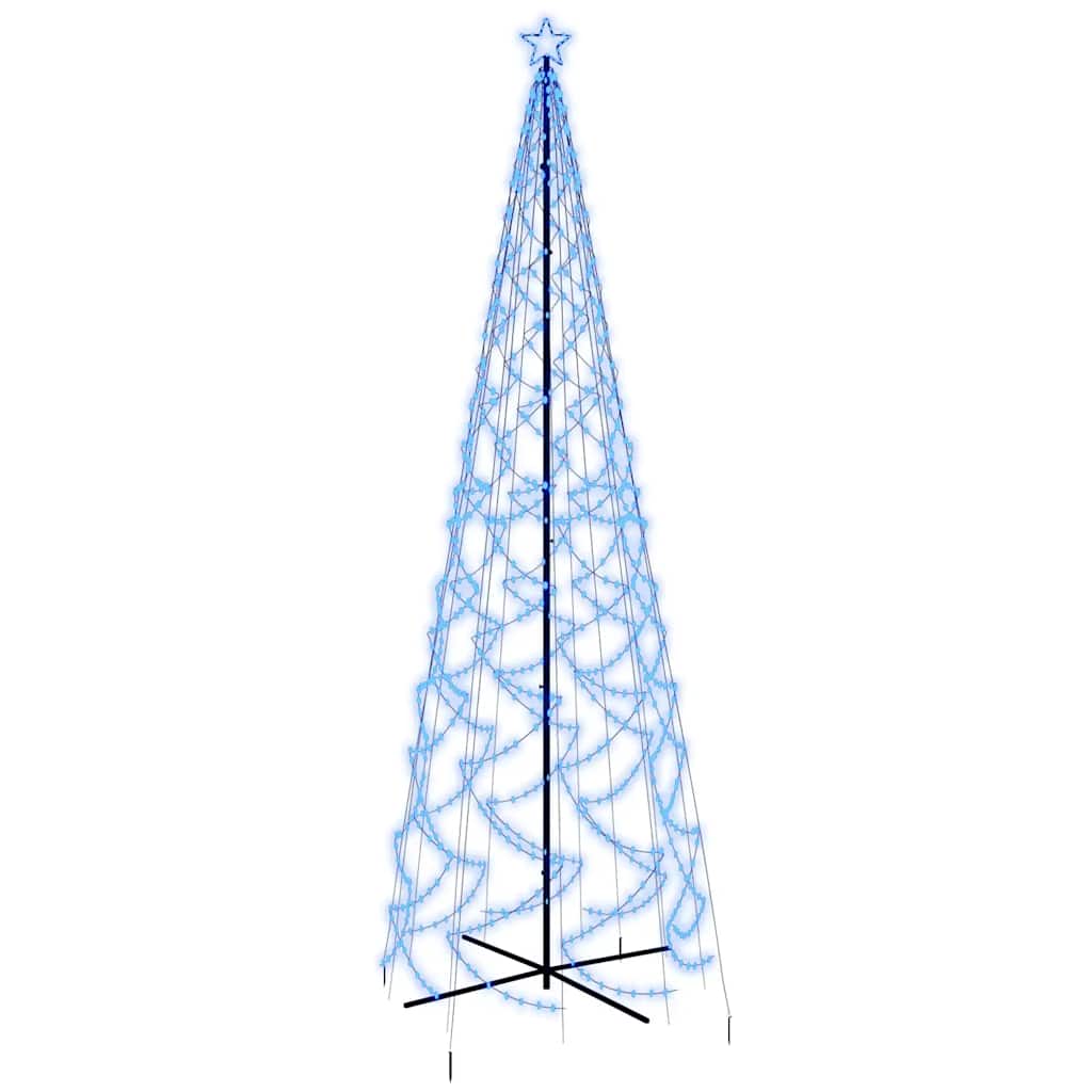 Albero di Natale a Cono Blu 1400 LED 160x500 cmcod mxl 95526
