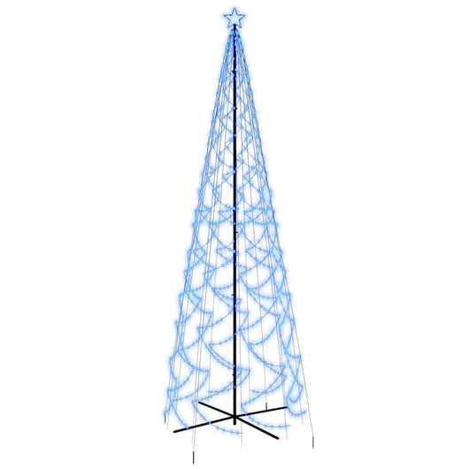 Albero di Natale a Cono Blu 1400 LED 160x500 cmcod mxl 95526