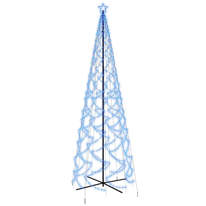 Albero di Natale a Cono Blu 1400 LED 160x500 cmcod mxl 95526