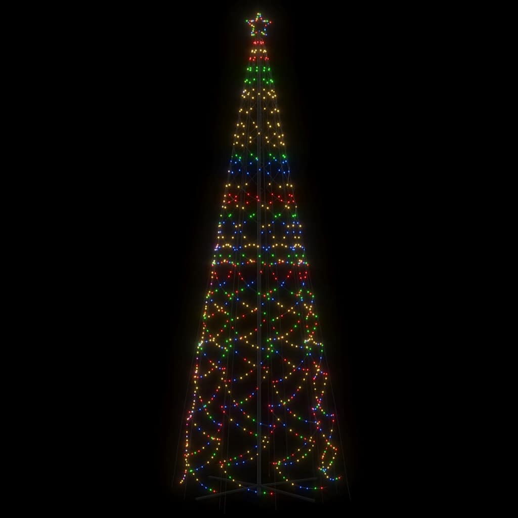 Albero di Natale a Cono Colorato 1400 LED 160x500 cm 343512