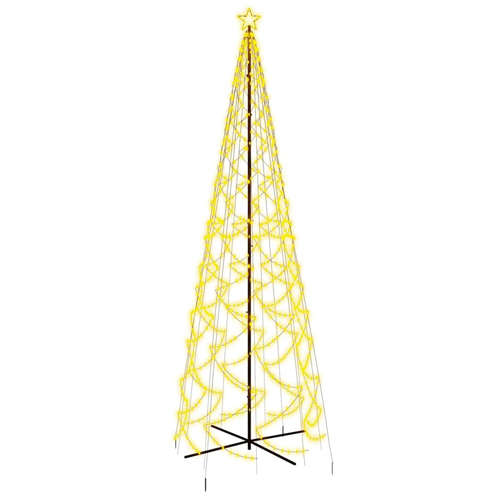 Albero di Natale a Cono-Decorazioni natalizie Bianco Caldo 1400 LED 160x500 cm