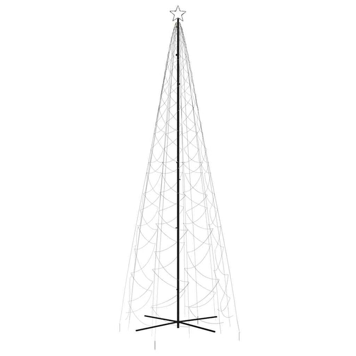 Albero di Natale a Cono-Decorazioni natalizie Bianco Caldo 1400 LED 160x500 cm