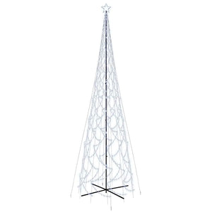 Albero di Natale a Cono Bianco Freddo 3000 LED 230x800 cm 343514