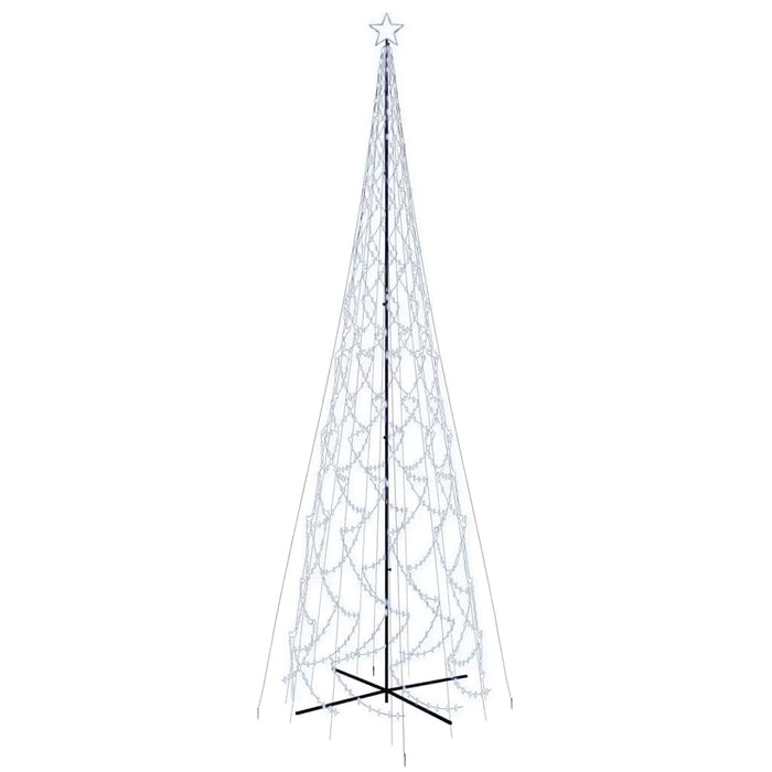 Albero di Natale a Cono Bianco Freddo 3000 LED 230x800 cm 343514