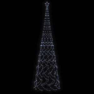 Albero di Natale a Cono Bianco Freddo 3000 LED 230x800 cm 343514