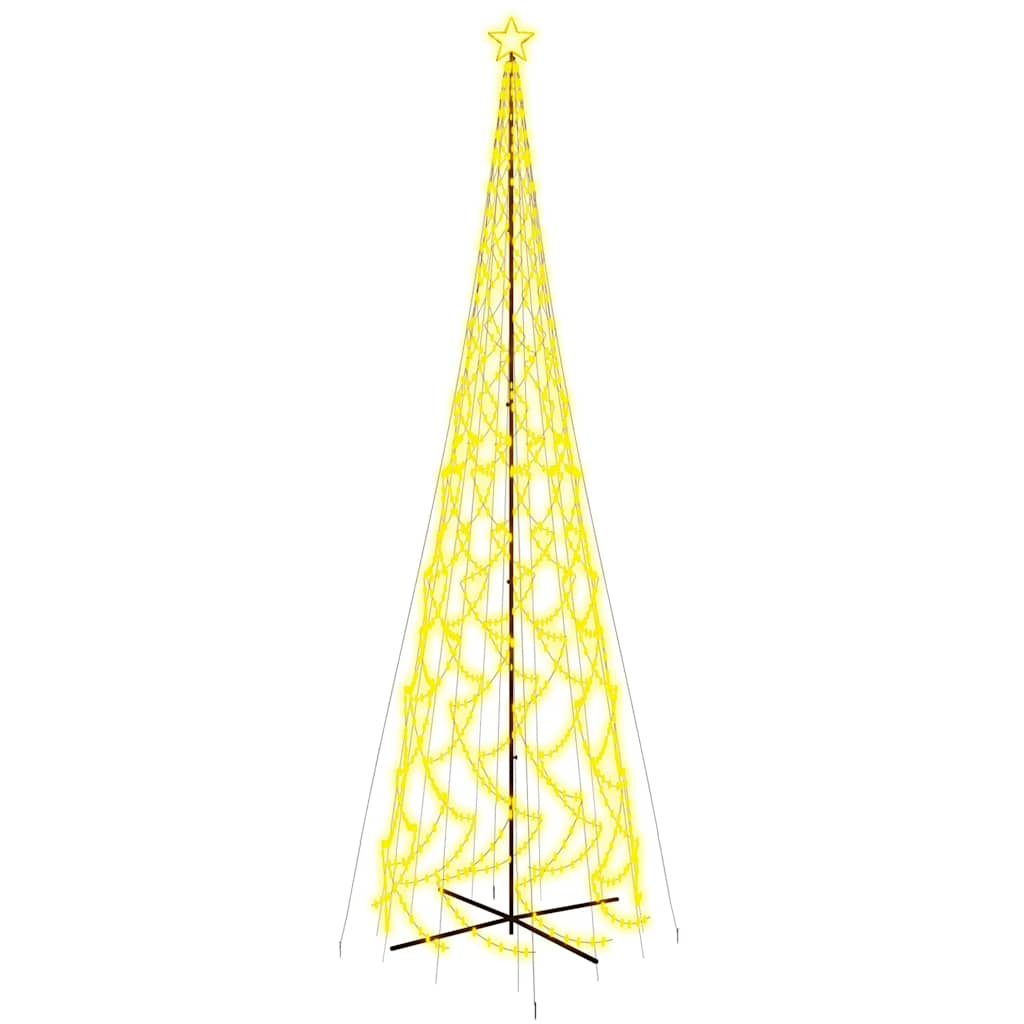 Albero di Natale a Cono Bianco Caldo 3000 LED 230x800 cm