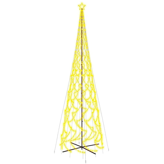Albero di Natale a Cono Bianco Caldo 3000 LED 230x800 cm 343517