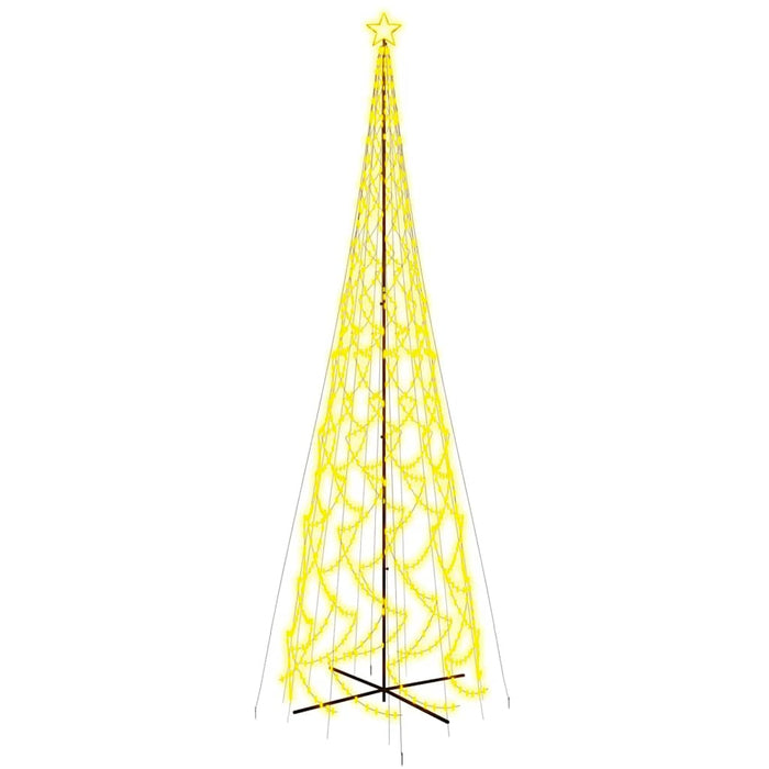 Albero di Natale a Cono Bianco Caldo 3000 LED 230x800 cm 343517