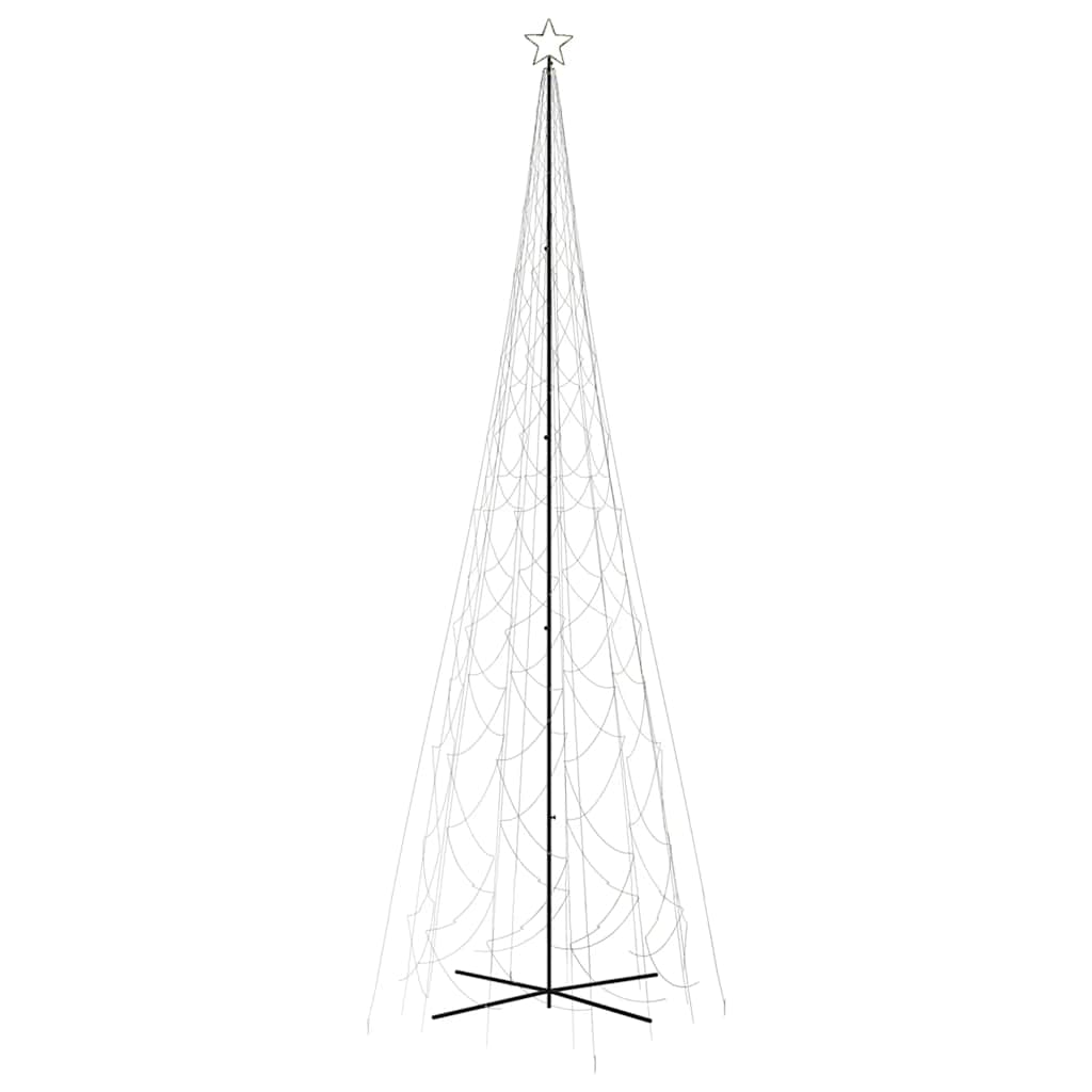 Albero di Natale a Cono Bianco Caldo 3000 LED 230x800 cm