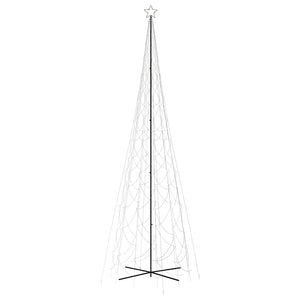 Albero di Natale a Cono Bianco Caldo 3000 LED 230x800 cm