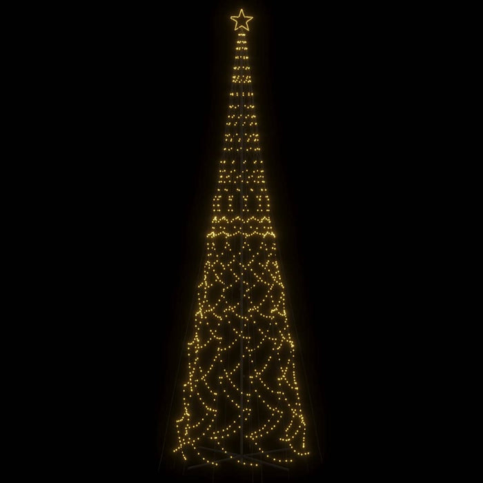 Albero di Natale a Cono Bianco Caldo 3000 LED 230x800 cm