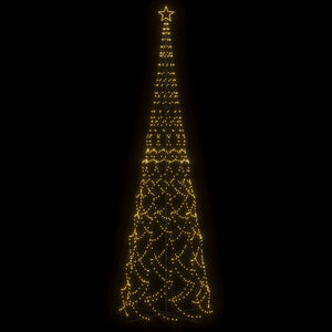 Albero di Natale a Cono Bianco Caldo 3000 LED 230x800 cm 343517