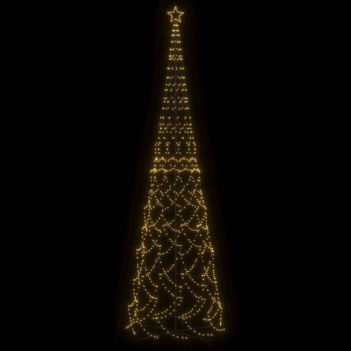 Albero di Natale a Cono Bianco Caldo 3000 LED 230x800 cm 343517