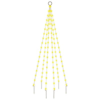Albero di Natale Pennone Bianco Caldo 108 LED 180 cm 343518