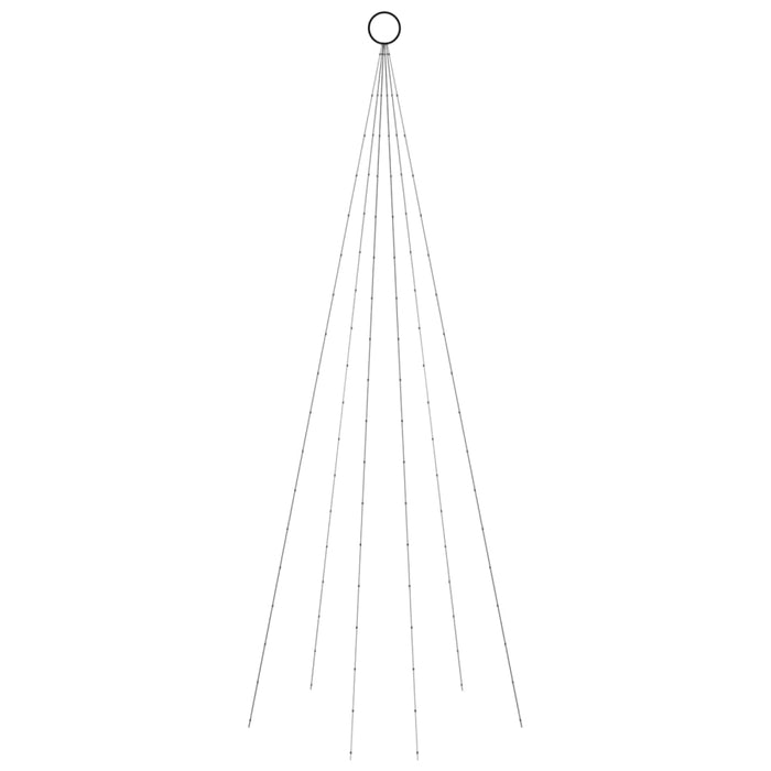 Albero di Natale Pennone Bianco Freddo 108 LED 180 cm 343519
