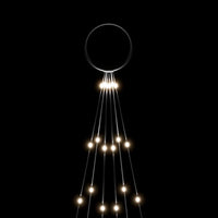 Albero di Natale Pennone Bianco Freddo 108 LED 180 cm 343519