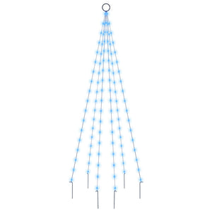 Albero di Natale Pennone Blu 108 LED 180 cm 343520
