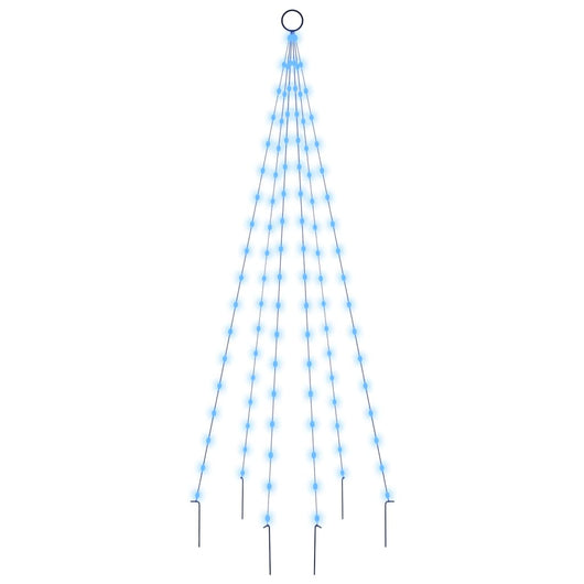 Albero di Natale Pennone Blu 108 LED 180 cm 343520