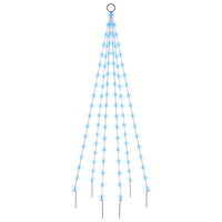 Albero di Natale Pennone Blu 108 LED 180 cm cod mxl 42879