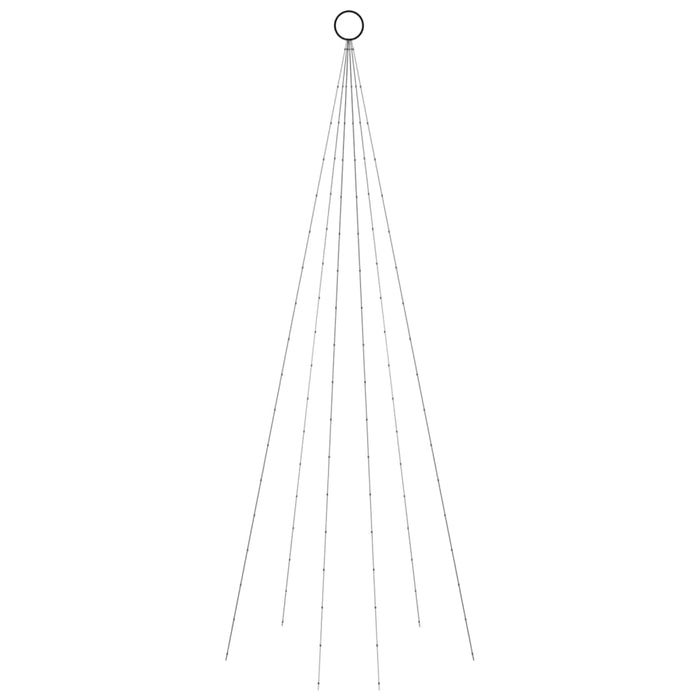 Albero di Natale Pennone Blu 108 LED 180 cm 343520