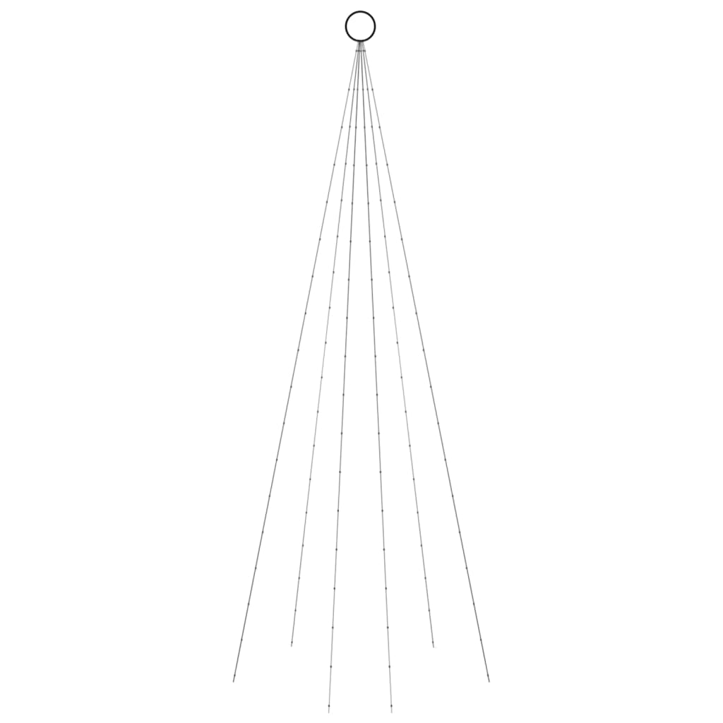 Albero di Natale Pennone Blu 108 LED 180 cm cod mxl 42879