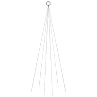 Albero di Natale Pennone Blu 108 LED 180 cm cod mxl 42879