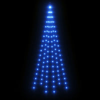 Albero di Natale Pennone Blu 108 LED 180 cm 343520