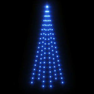 Albero di Natale Pennone Blu 108 LED 180 cm cod mxl 42879