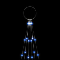 Albero di Natale Pennone Blu 108 LED 180 cm 343520