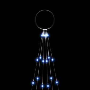 Albero di Natale Pennone Blu 108 LED 180 cm cod mxl 42879