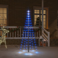 Albero di Natale Pennone Blu 108 LED 180 cm cod mxl 42879
