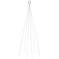 Albero di Natale Pennone Colorato 108 LED 180 cm 343521