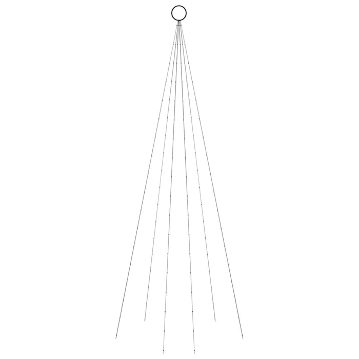Albero di Natale Pennone Colorato 108 LED 180 cm 343521